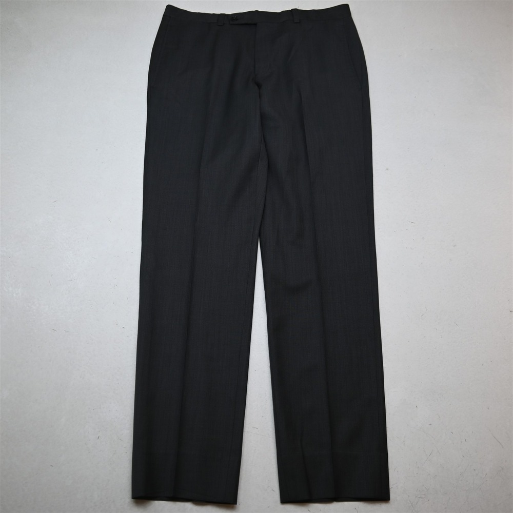 Ted Baker 32x32 Gray Sharkskin 100% Wool Jefferson Straight Dress Mens Pants